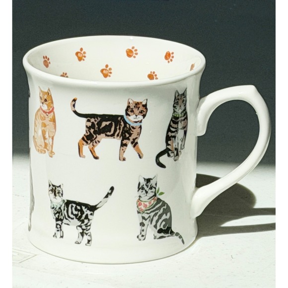 Cooksmart Other - Cooksmart Cats On Parade Design England Fine China Mug Cat Coffee Cup